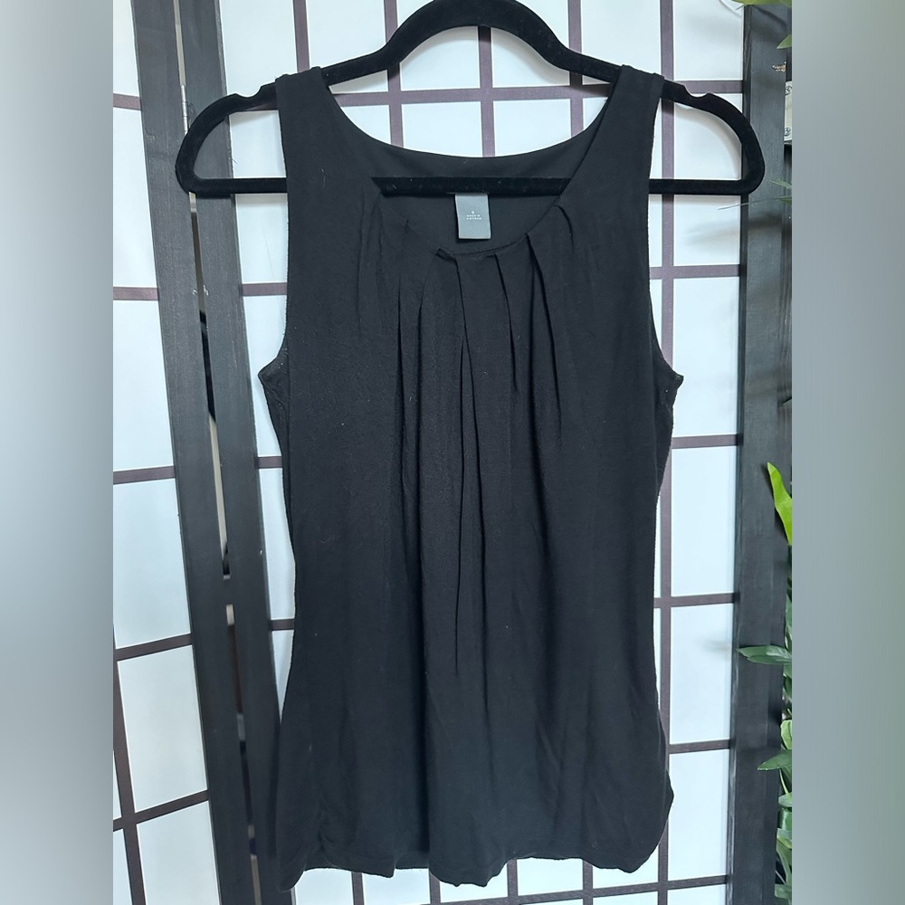 Timeless Ann Taylor Black Sleeveless Top